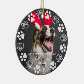 Afdrukken en foto's van aangepaste Lijsten verven Keramisch Ornament (Rechts)