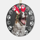 Afdrukken en foto's van aangepaste Lijsten verven Keramisch Ornament (Links)