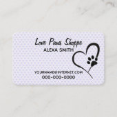 Afdrukken en hart tekenen visitekaartje (Voorkant)