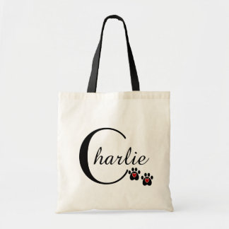afdrukken en hart tote bag