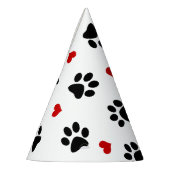 Afdrukken en hart verven feesthoedjes (Links)