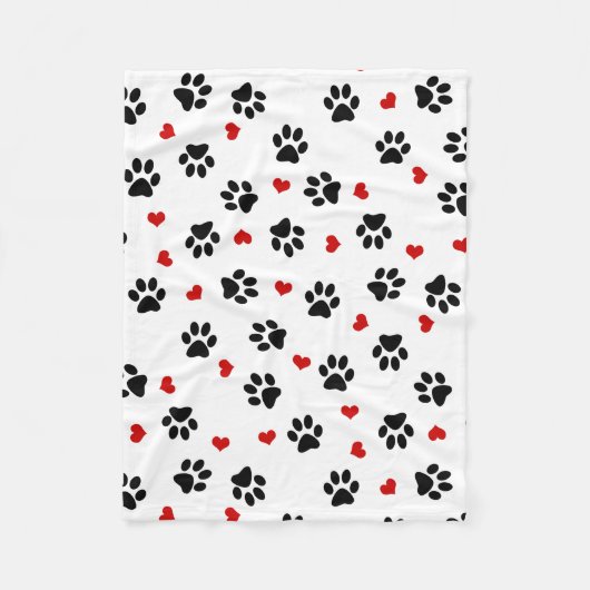 Afdrukken en hart verven fleece deken (Voorkant)