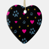 Afdrukken en hart verven keramisch ornament (Rechts)