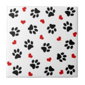 Afdrukken en hart verven tegeltje (Voorkant)