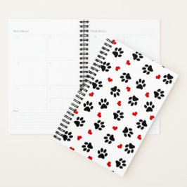 Afdrukken en hartenplanner verven planner
