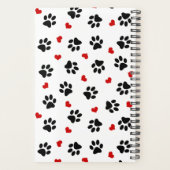 Afdrukken en hartenplanner verven planner (Achterkant)