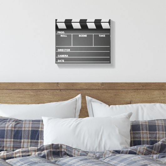 Afdrukken filmklapbord met verrekend Canvas (Insitu (Slaapkamer))