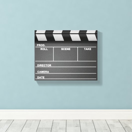 Afdrukken filmklapbord met verrekend Canvas (Insitu (Houten vloer))