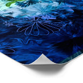 Afdrukken Finch and Flowers Poster (Hoek)