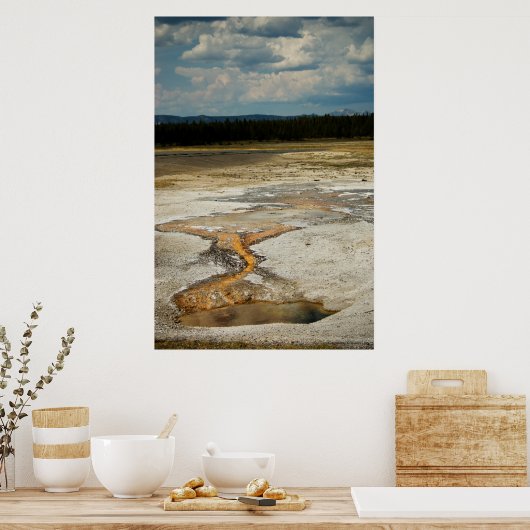 Afdrukken gekleurde gronden poster (Keuken)