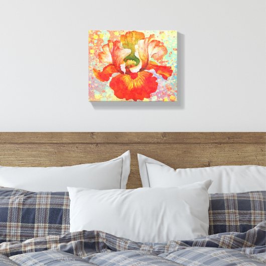 Afdrukken geplattreerd Iris Canvas (Insitu (Slaapkamer))