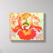 Afdrukken geplattreerd Iris Canvas (Voorkant)
