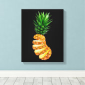 Afdrukken gespleten ananasdoek (Insitu (Houten vloer))