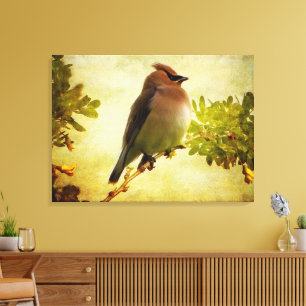 Afdrukken getextureerd cedar Waxing Stretch Canvas