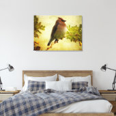 Afdrukken getextureerd cedar Waxing Stretch Canvas (Insitu (Slaapkamer))