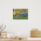 Afdrukken gevaarlijke Lie Golfing Alligator Poster (Keuken)