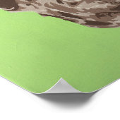 Afdrukken Giraffe Poster (Hoek)