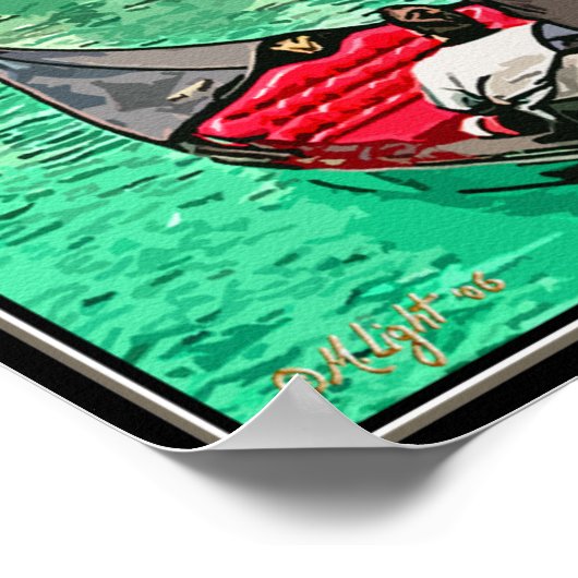 Afdrukken: Gondolier Poster (Hoek)