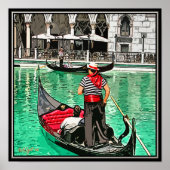 Afdrukken: Gondolier Poster (Voorkant)