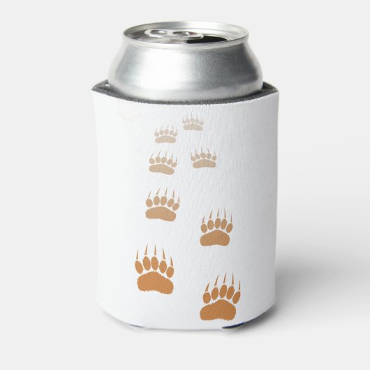 Afdrukken gradiënt Grizzly Beer Blikjeskoeler (Blikje Achterkant)