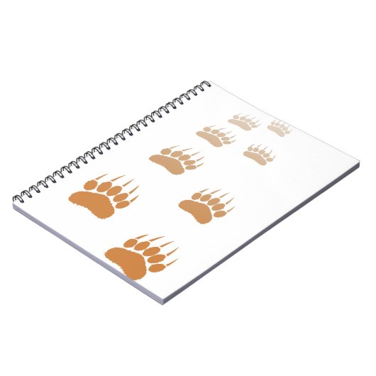 Afdrukken gradiënt Grizzly Beer Notitieboek (Linkerzijde)