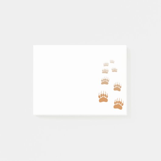 Afdrukken gradiënt Grizzly Beer Post-it® Notes (Voorkant)