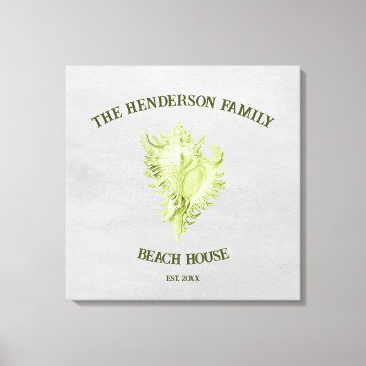 Afdrukken groen overzicht Shell Canvas (Voorkant)