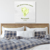 Afdrukken groen overzicht Shell Canvas (Insitu (Slaapkamer))