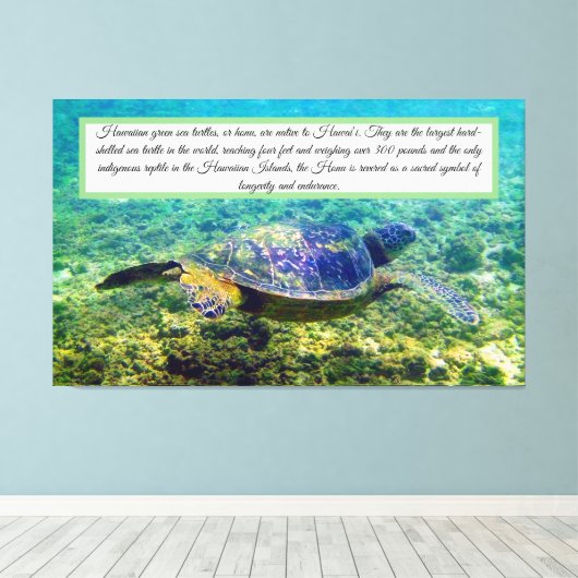 Afdrukken groen Zee schildpad (Insitu (Houten vloer))