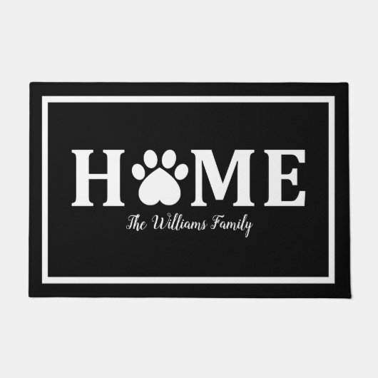 Afdrukken hartkat wc - HOME - Gepersonaliseerd Deurmat (Voorkant)
