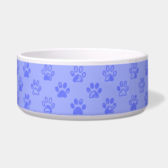 Afdrukken in blauw schilderen voerbakje (Voorkant)