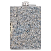 AFDRUKKEN IN DE ZAND HEUPFLES (Achterkant)