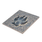 AFDRUKKEN IN DE ZAND TEGELTJE (Zijkant)