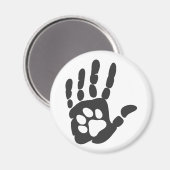 Afdrukken in hand - achtergrondkleur kiezen magneet (Voorkant / Achterkant)