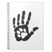 Afdrukken in hand - achtergrondkleur kiezen notitieboek (Voorkant)