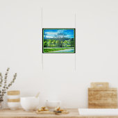 Afdrukken in landschap, waardepapier (matte) poster (Keuken)