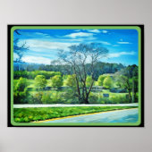 Afdrukken in landschap, waardepapier (matte) poster (Voorkant)