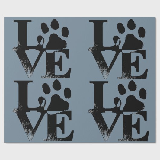 Afdrukken in LOVE Cadeaupapier (Vlak)