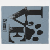 Afdrukken in LOVE Fleece Deken (Voorkant (Horizontaal))