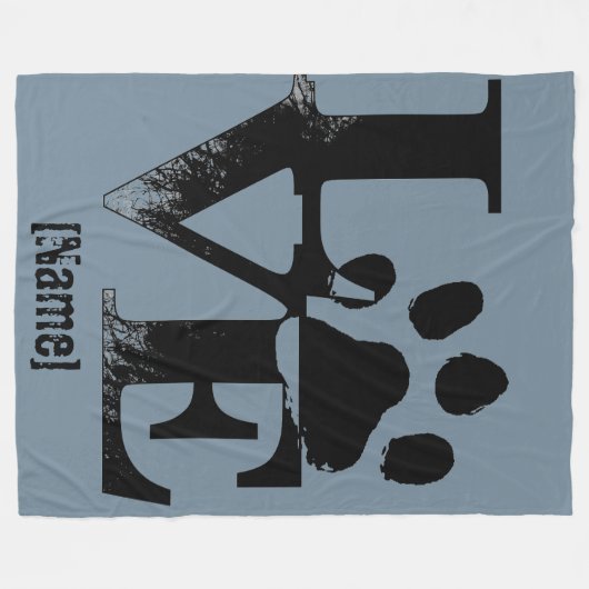 Afdrukken in LOVE Fleece Deken (Voorkant (Horizontaal))