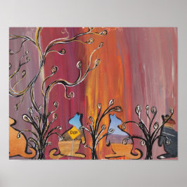 Afdrukken in Outback Kangaroos Poster