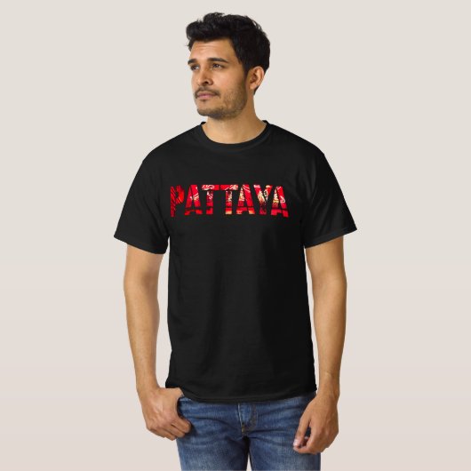 afdrukken in pattaya thailand basis t-shirt (Voorkant volledig)
