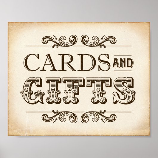 Afdrukken  KAARTEN en GIFTS Poster (Voorkant)