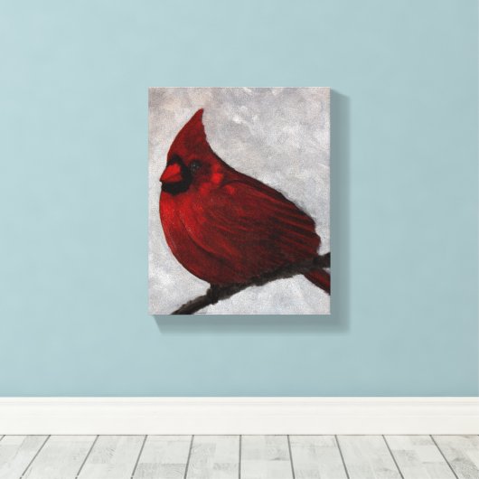 Afdrukken kardinaal canvas (Insitu (Houten vloer))