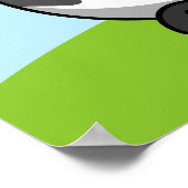 Afdrukken Koe bevestigen Poster (Hoek)