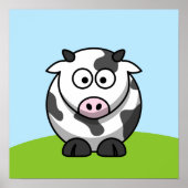 Afdrukken Koe bevestigen Poster (Voorkant)