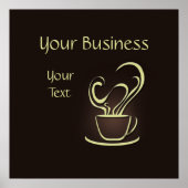 Afdrukken koffie-Poster Poster (Voorkant)