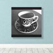 Afdrukken Koffietijd Canvas (Insitu (Houten vloer))