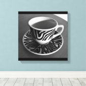 Afdrukken Koffietijd Canvas (Insitu (Houten vloer))