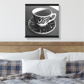 Afdrukken Koffietijd Canvas (Insitu (Slaapkamer))